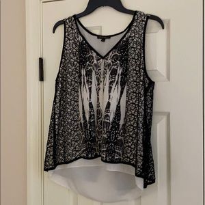 Sleeveless Layered Alberto Makali Top